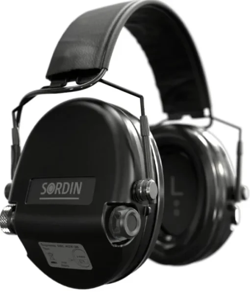 Sordin Supreme MIL Aux Slim Headband kuulosuojaimet, Black Clearance