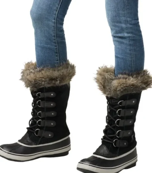 Joan Of Arctic WP naisten talvikenkä, musta/harmaa (FW23)-Sorel Clearance