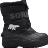 Sorel Snow Commander lasten talvisaappaat, Black/Charcoal Sale