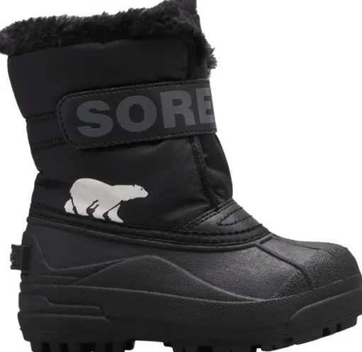 Sorel Snow Commander lasten talvisaappaat, Black/Charcoal Sale