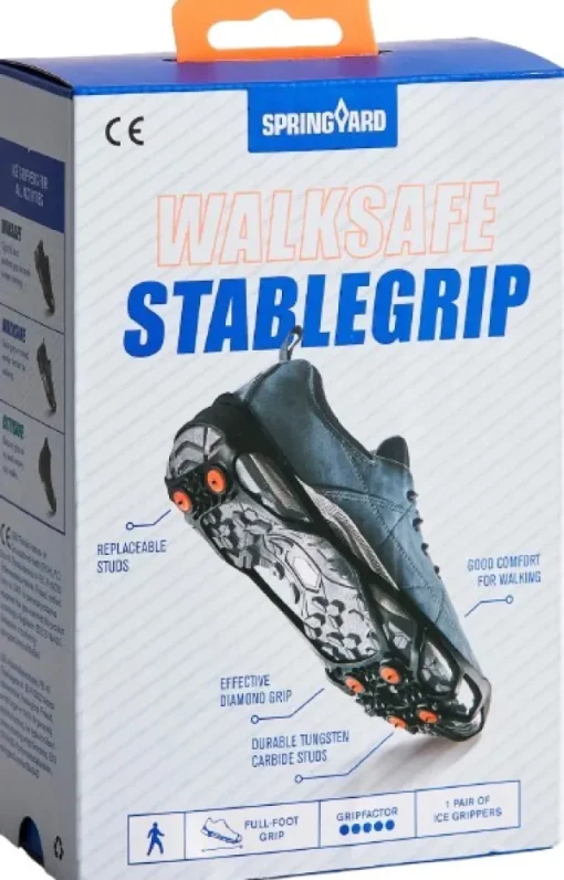 StableGrip Walksafe nasta, musta-Springyard Fashion
