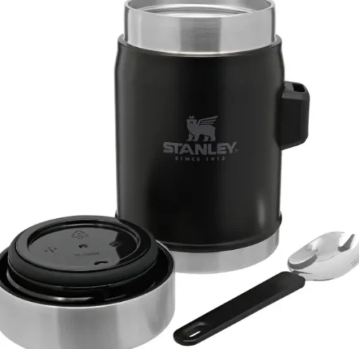 Stanley The Legendary Food Jar + Spork 0,4L Matte Black Clearance
