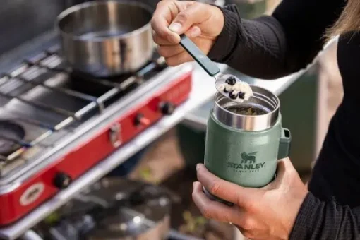 Stanley The Legendary Food Jar + Spork 0,4L Hammertone Green Clearance