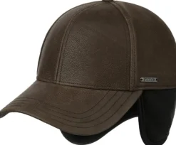 Stetson Baseball Cap Chevrette Cowhide EF lippalakki, Brown/Black Online