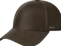 Stetson Baseball Cap Chevrette Cowhide EF lippalakki, Brown/Black Online