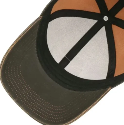 Baseball Cap CO/PES Leather Patch Brown-Stetson New