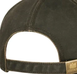 Baseball Cap CO/PES Leather Patch Brown-Stetson New