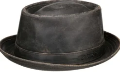 Stetson Pork Pie CO/PES hattu, ruskea Fashion