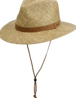 Traveller Seagrass with chin strap Natural-Stetson Sale