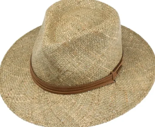 Traveller Seagrass with chin strap Natural-Stetson Sale