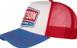 Stetson Trucker Cap Gasoline lippalakki, sininen/punainen Outlet