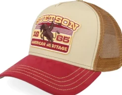 Stetson Trucker Cap Rodeo Wine/Beige Sale