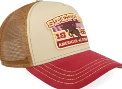 Stetson Trucker Cap Rodeo Wine/Beige Sale