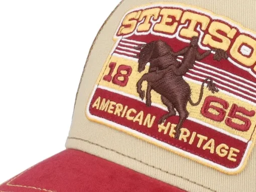 Stetson Trucker Cap Rodeo Wine/Beige Sale