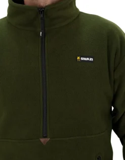 Swazi Doughroaster fleecepusero, tummanvihreä Best