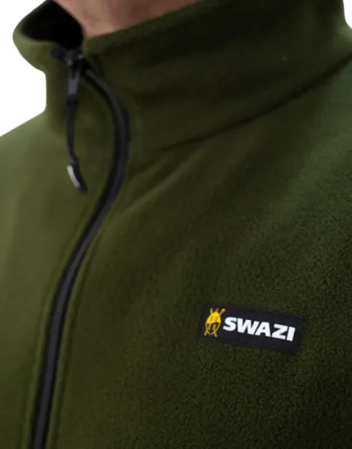 Swazi Doughroaster fleecepusero, tummanvihreä Best