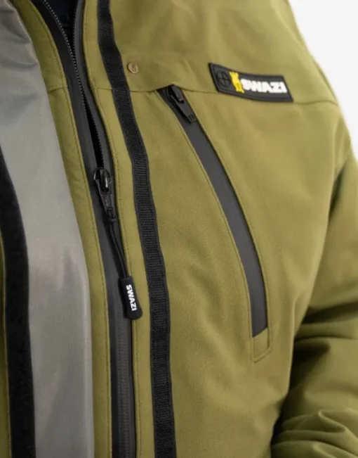 Kagoule anorakki metsästykseen, maastonvihreä-Swazi Sale