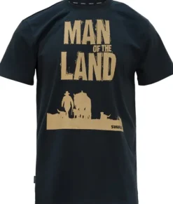Man Of The Land Tee paita, Black-Swazi New