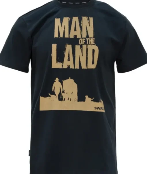 Man Of The Land Tee paita, Black-Swazi New