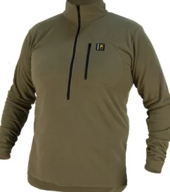 Micro Shirt fleecepusero, maastonvihreä-Swazi Discount