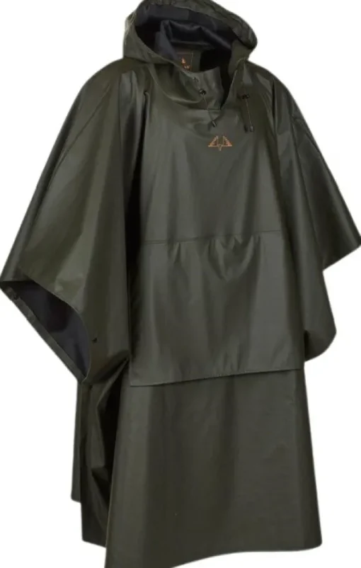 Crest Poncho Rain Gear sadeviitta, Green-Swedteam Outlet