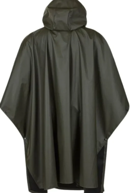 Crest Poncho Rain Gear sadeviitta, Green-Swedteam Outlet