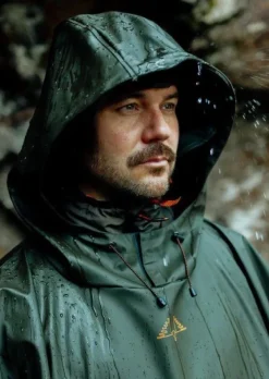 Crest Poncho Rain Gear sadeviitta, Green-Swedteam Outlet