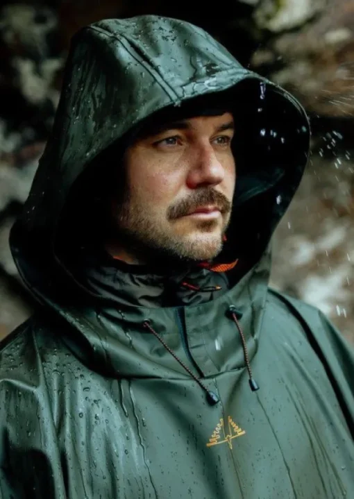 Crest Poncho Rain Gear sadeviitta, Green-Swedteam Outlet