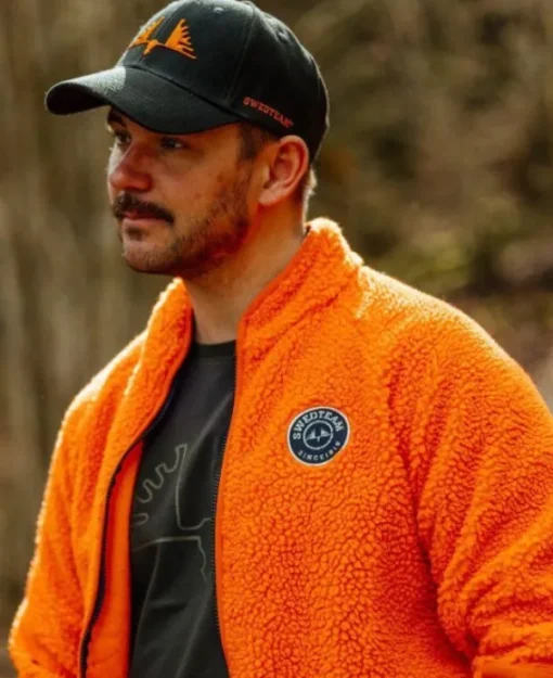 Ultra Pile Sweater fleecetakki, Orange Neon-Swedteam Fashion