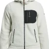 Himalaya Teddy Fleece Hood naisten fleecetakki, Oyster Mushroom-Tenson Sale