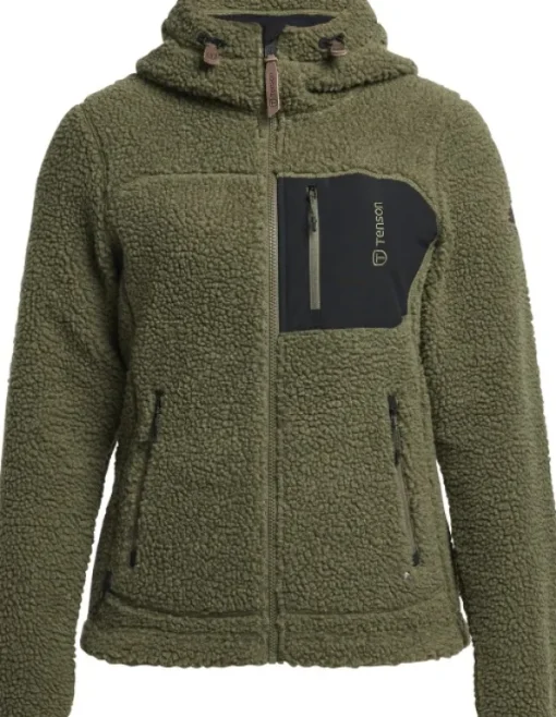 Tenson Himalaya Teddy Fleece Hood naisten fleecetakki, Grape leaf Clearance