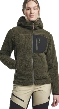 Tenson Himalaya Teddy Fleece Hood naisten fleecetakki, Grape leaf Clearance