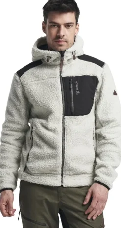 Himalaya Teddy Fleece Hood fleecetakki, Oyster Mushroom-Tenson Sale