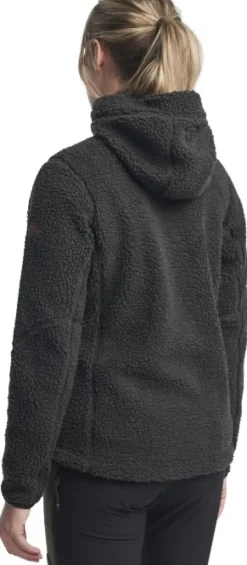 Himalaya Teddy Fleece Hood naisten fleecetakki, Pirate Black-Tenson Online