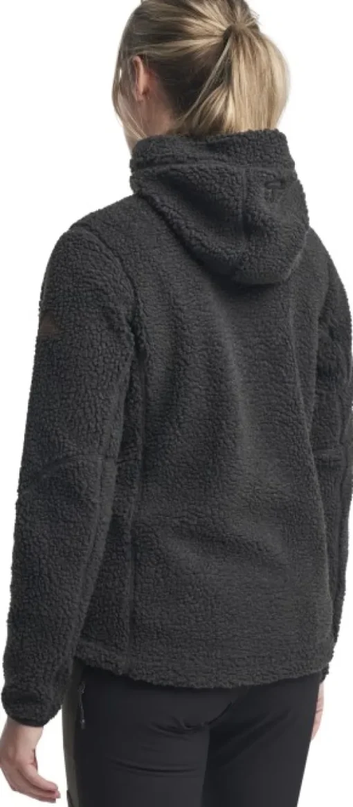 Himalaya Teddy Fleece Hood naisten fleecetakki, Pirate Black-Tenson Online