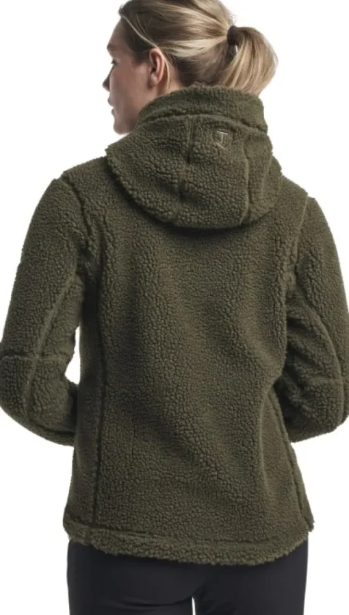 Tenson Himalaya Teddy Fleece Hood naisten fleecetakki, Grape leaf Clearance