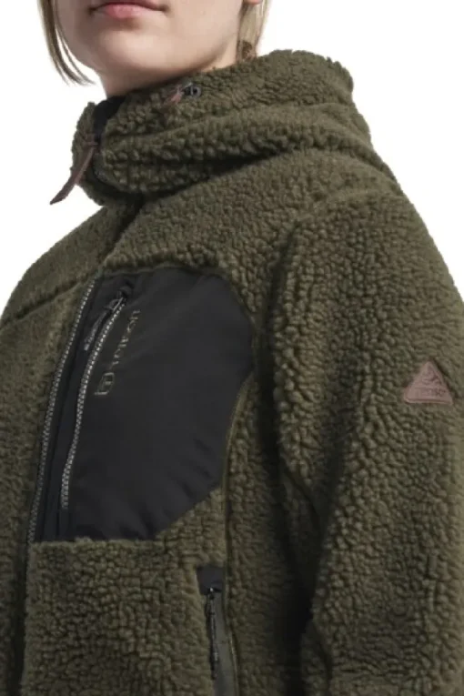 Tenson Himalaya Teddy Fleece Hood naisten fleecetakki, Grape leaf Clearance