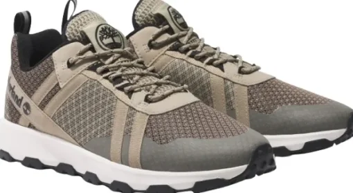 Timberland Windsor Trail Low Lace Up Sneaker kengät, Lt Brown Mesh Clearance