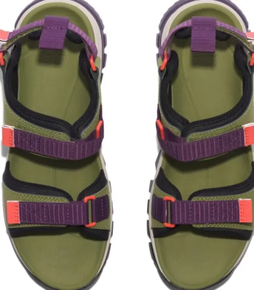 Timberland Womens Lincoln Peak 2 Strap Sandal Md naisten sandaalit, Grn Leather Sale