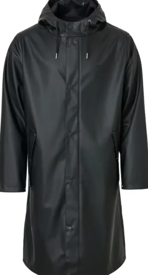 Wings Long Rain Jacket Unisex sadetakki, Jet Black-Tretorn Best