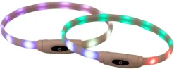 Trixie Flashring USB ladattava valopanta koiralle, XS-XL, Multi Hot
