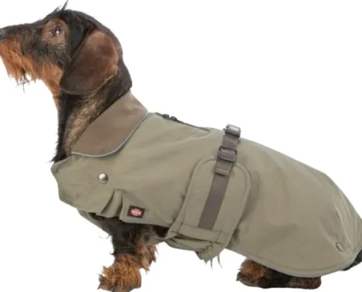 Hermy 2 in 1 Dachshund koiran takki, 28 cm, Olive Green-Trixie Best