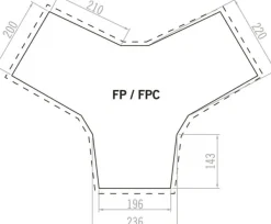 Vaude FPC Badawi 6P Bark telttapohja Hot