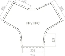 Vaude FPC Badawi 4P Bark telttapohja Hot