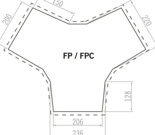 Vaude FPC Badawi 4P Bark telttapohja Hot