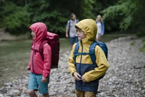 Kids Hylax 2L Jacket lasten sadetakki, Arctic Blue-Vaude Hot