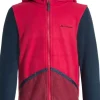 Vaude Kids Pulex Hooded Jacket lasten fleecetakki, punainen/tummanharmaa Hot