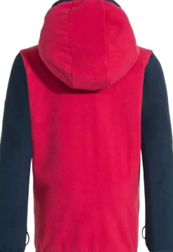 Vaude Kids Pulex Hooded Jacket lasten fleecetakki, punainen/tummanharmaa Hot