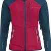 Vaude Larice naisten softshelltakki, punainen/sininen Outlet