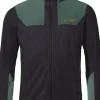 Vaude Monviso Wosodfiber fleecetakki, musta/vihreä New